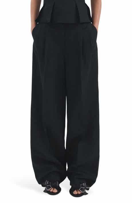 Straight Fit Linen Blend Pants