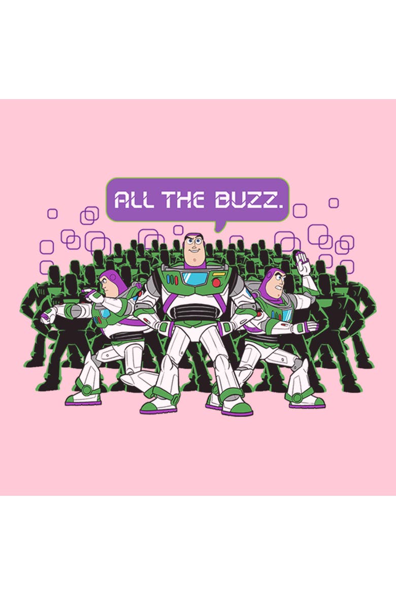 Girls' All The Buzz Clones T-Shirt, Alternate, color, Light Pink