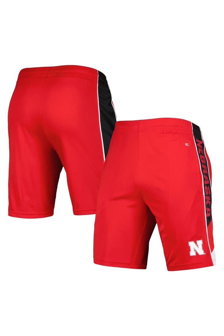 Men's Colosseum Scarlet Nebraska Huskers Pool Time Shorts, Main, color, Scarlet