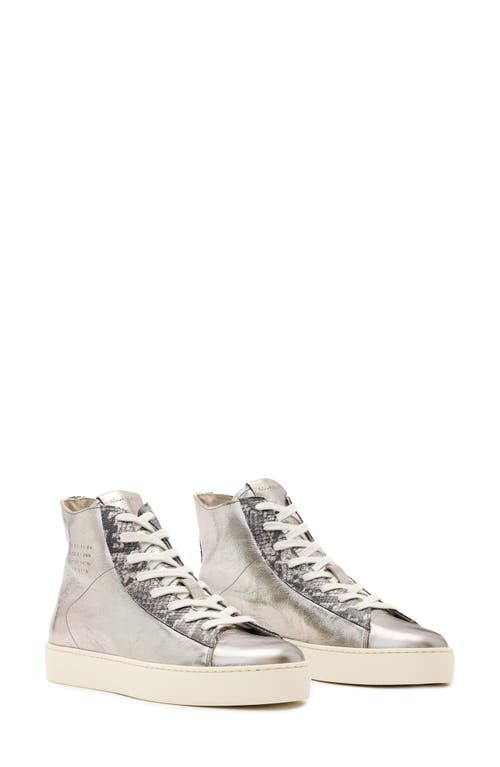 Allsaints Tana Metallic High Top Sneaker