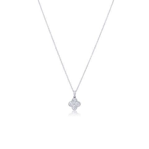 Lab Grown Diamond Clover Necklace