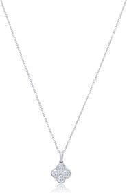 The Lovery Fine Jewelry Lab Grown Diamond Clover Necklace