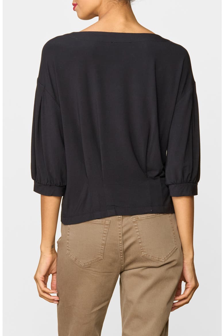 Legendary Pleated Top, Alternate, color, BLACK