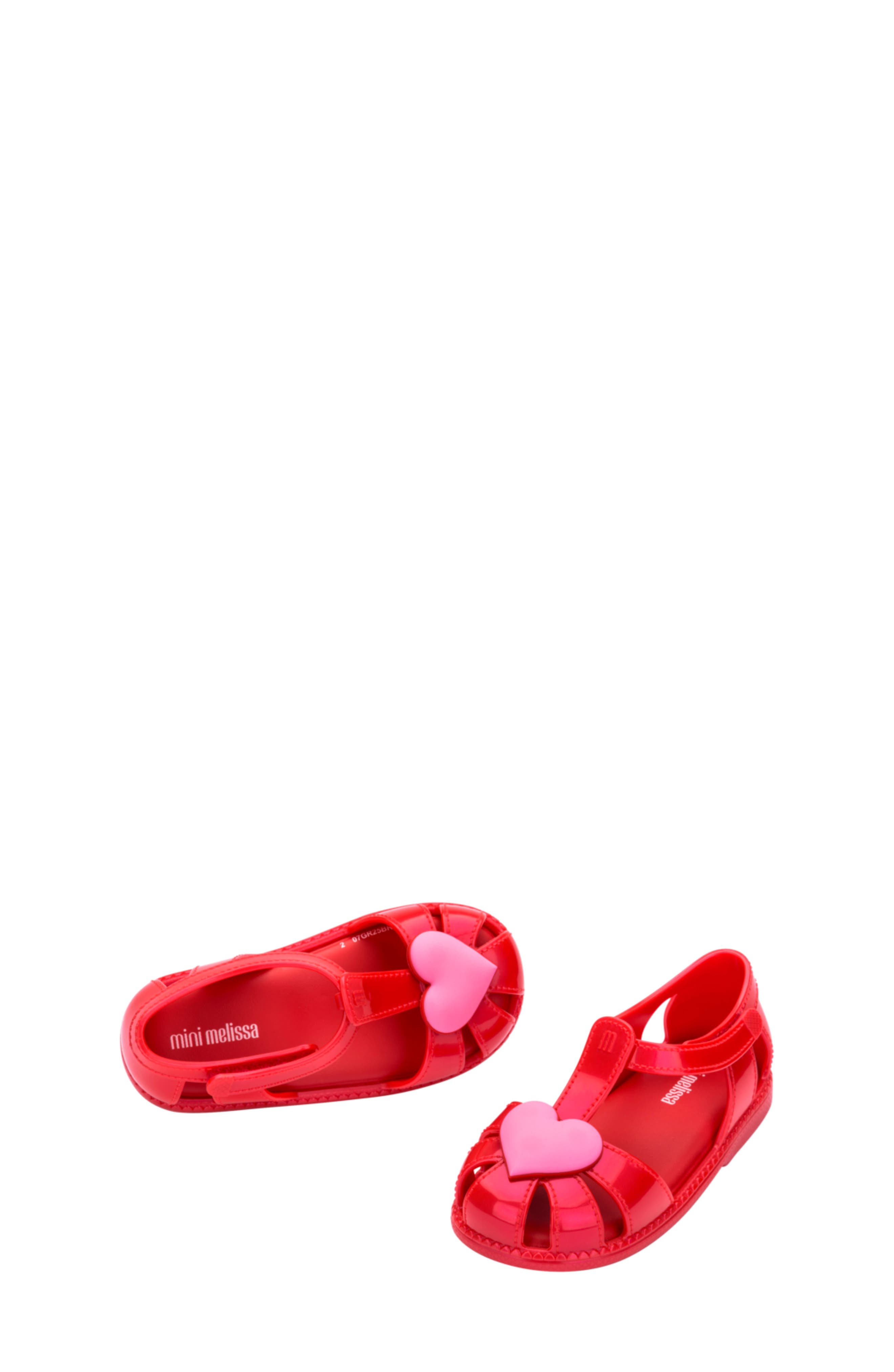Kids' Hip Heart Sandal, Alternate, color, RED