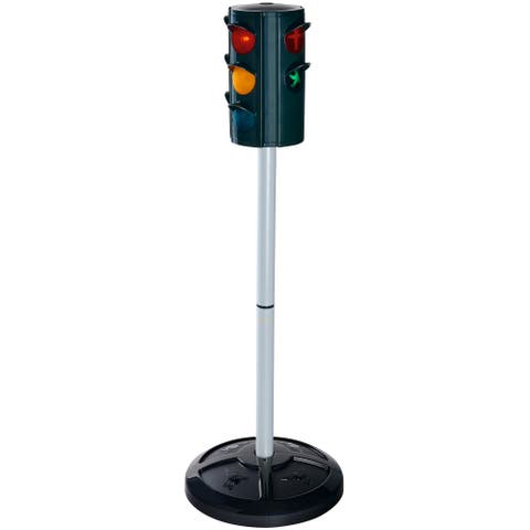Traffic Stoplight Ampelmann, Realistic Light-Up Road Safety Toy, 28 Inch Stand