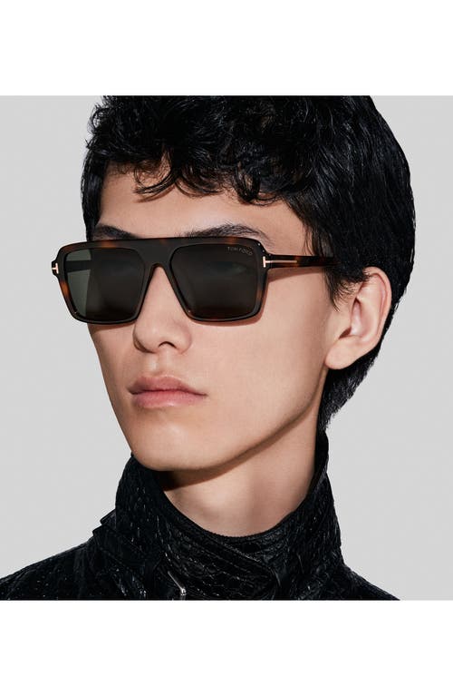 Tom Ford Vincent 56mm Pilot Sunglasses