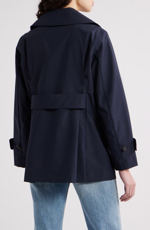 Save The Duck Double-breasted Blue Coat With Tailored Silhouette In Blue