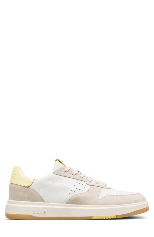 Clae Moses Low Top Leather Sneaker In Neutral
