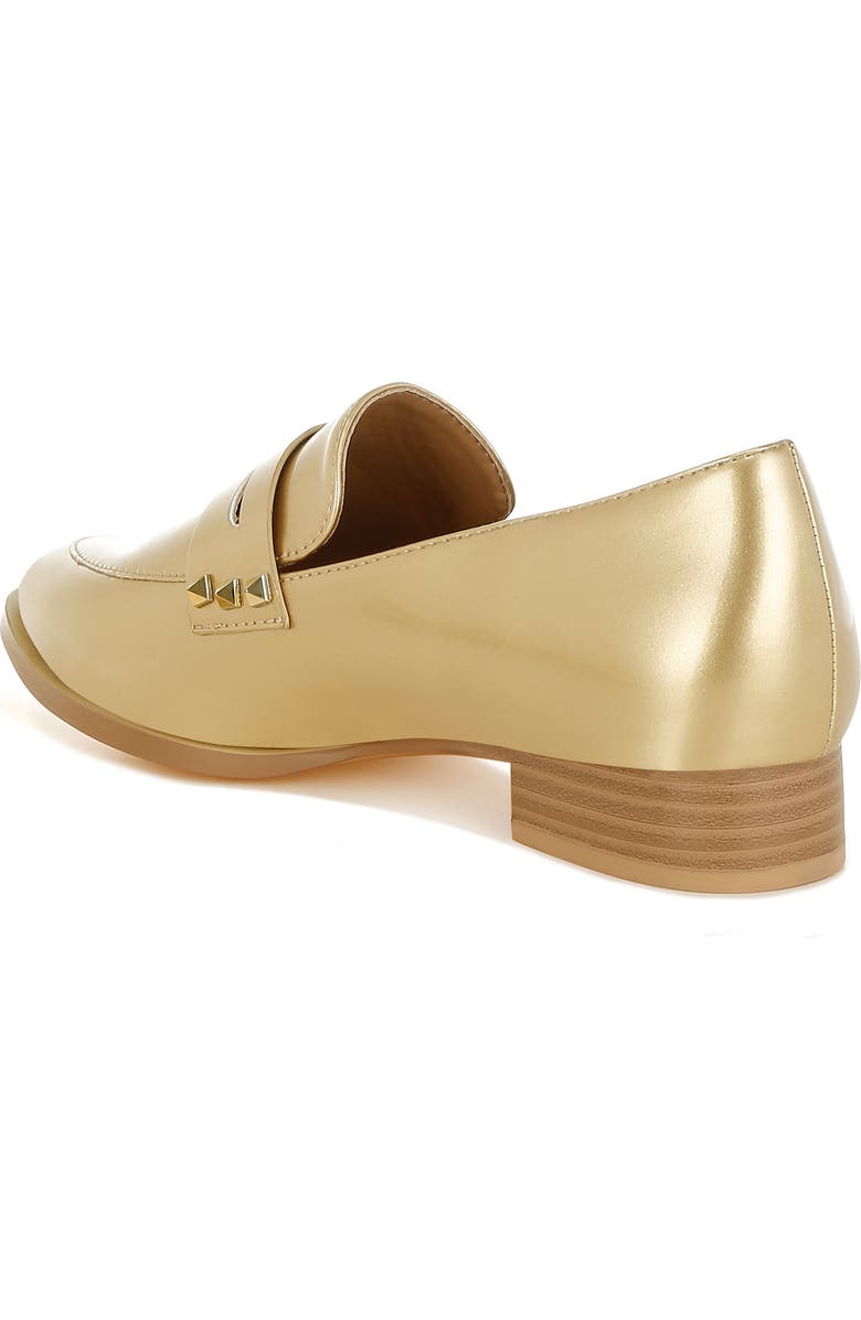 Rag & Co Noshiya Penny Loafer, Alternate, color, Gold