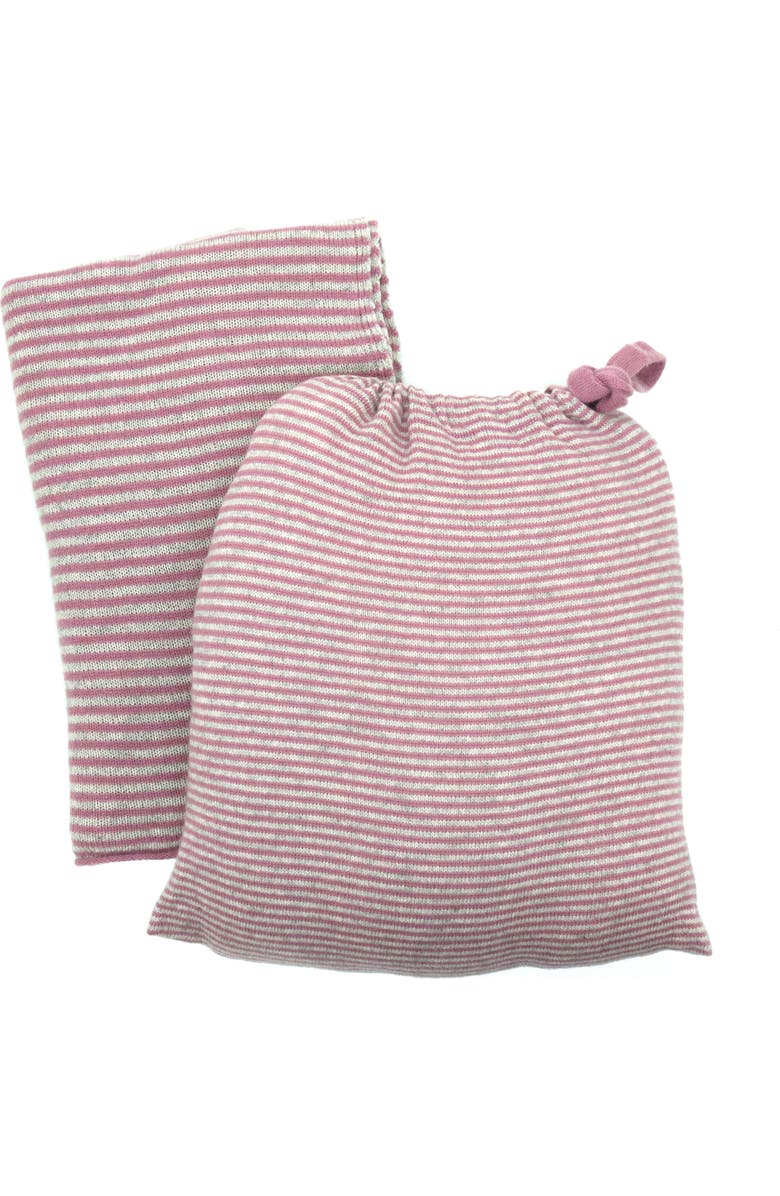 Portolano Cashmere travel set, Alternate, color, Dusty Rose/Light Grey