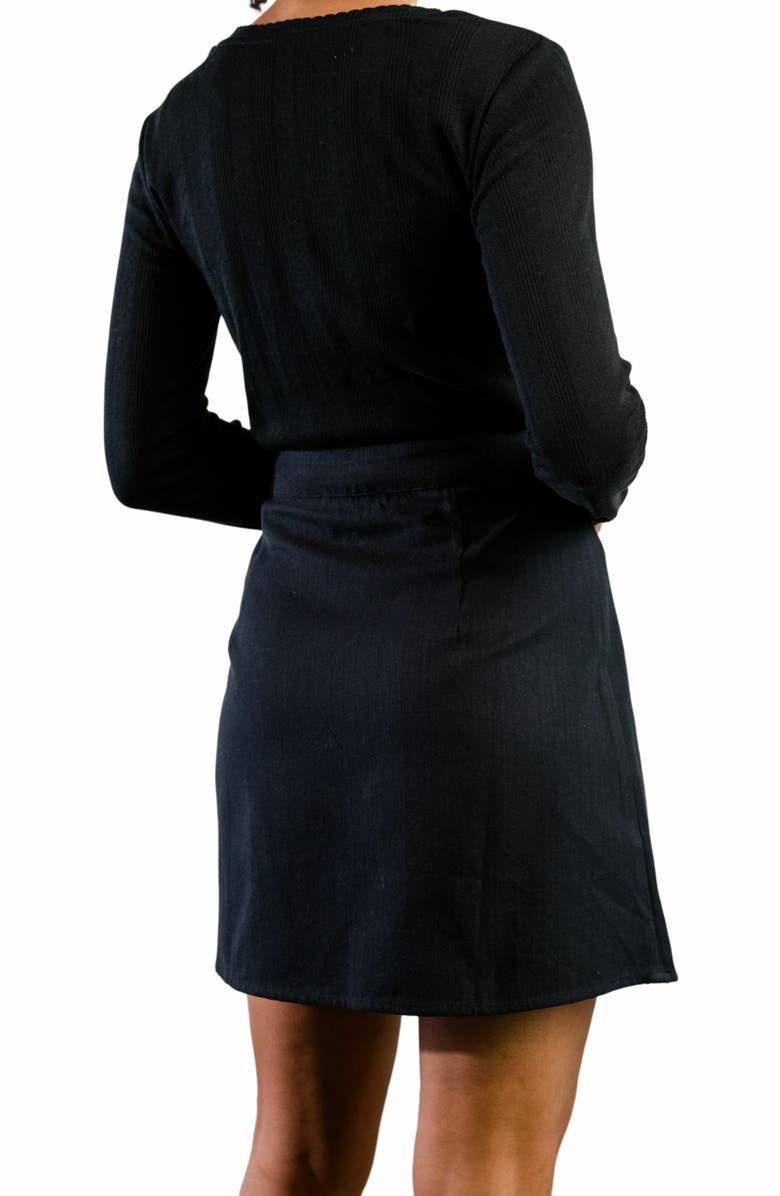 ABLE Micayla Wrap Mini Skirt, Alternate, color,