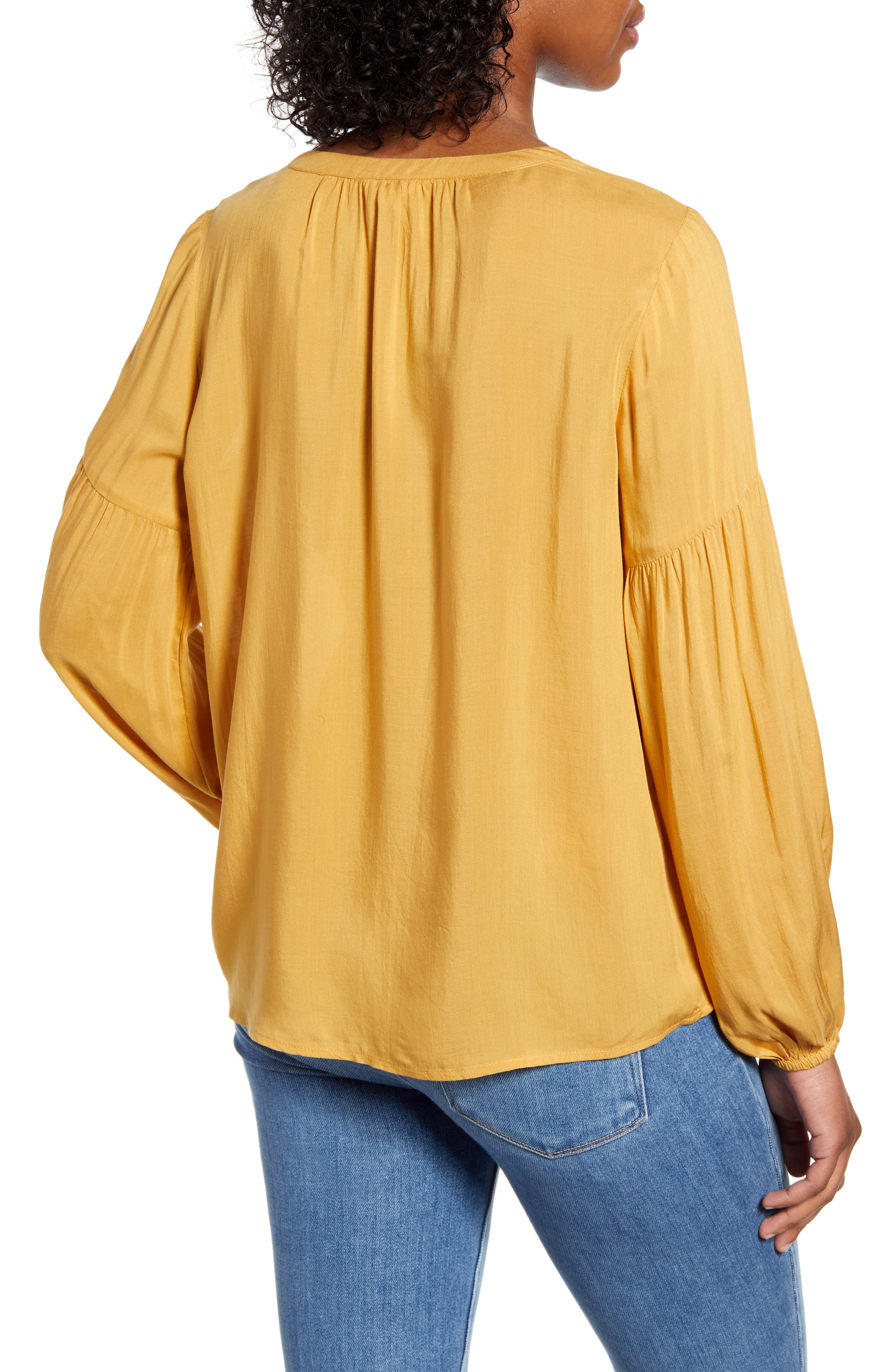 Caslon® Split Neck Top (Women) | Nordstromrack