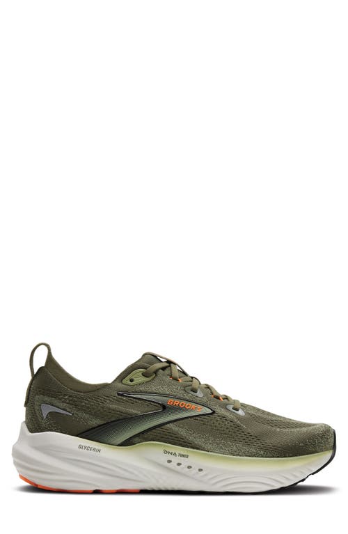 Brooks Glycerin 22 Running Shoe In Green