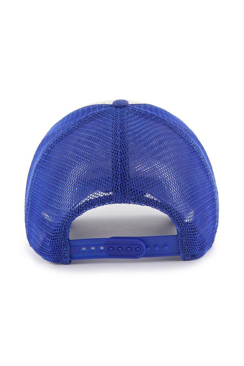 Men's '47 Cream/Royal Los Angeles Dodgers Breakout MVP Trucker Adjustable Hat, Alternate, color, Cream