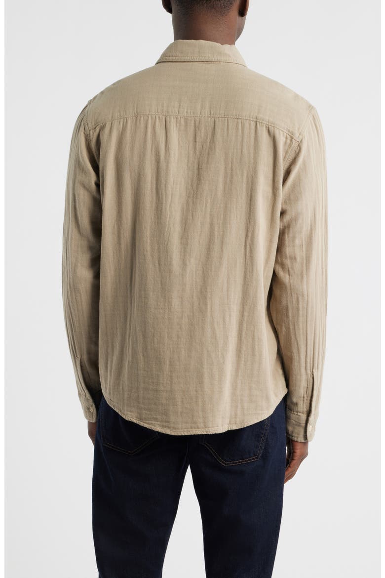 Wayne Button-Up Work Shirt, Alternate, color, KHAKI SAND