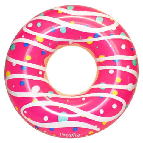Pink Sprinkled & Glazed Donut 48 Inch Pool Ring Inflatable
