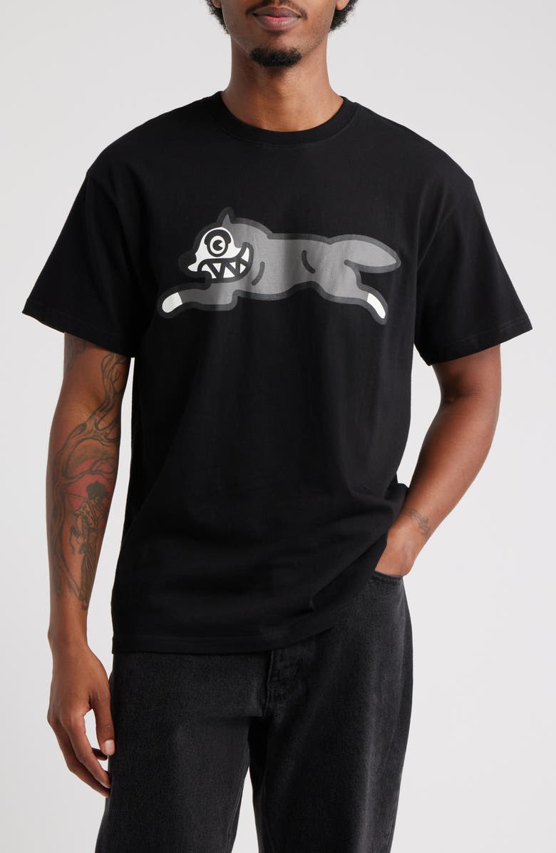 ICECREAM Running Dog Graphic T-Shirt, Main, color, Black