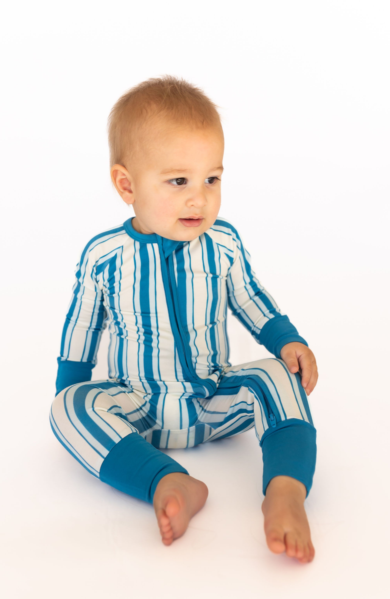 In My Jammers Milo Zipper Romper, Main, color, Milo Stripe