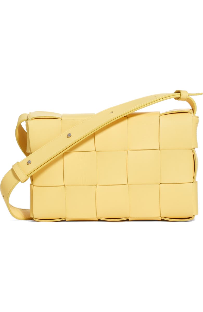 Bottega Veneta Intrecciato Leather Crossbody Bag, Alternate, color, Sherbert