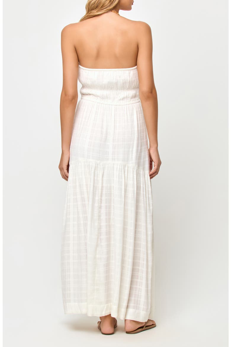 Cora Strapless High-Low Maxi Dress, Alternate, color, CREAM