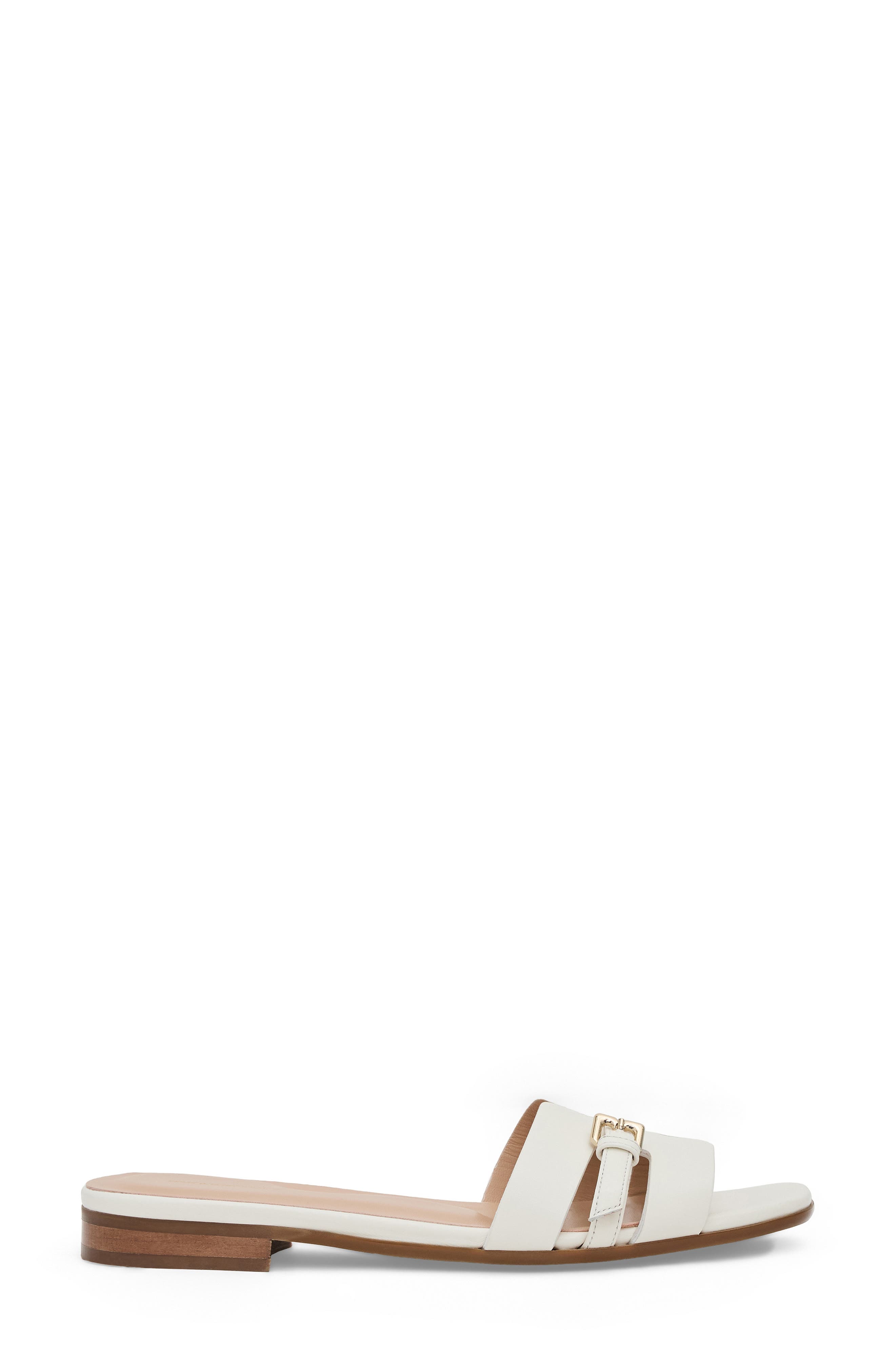 Farra Slide Sandal, Alternate, color, BONE LEATHER
