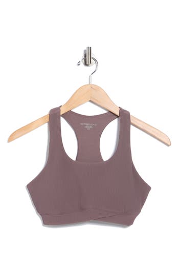 Beyond Yoga Impulse Rib Sports Bra In Purple