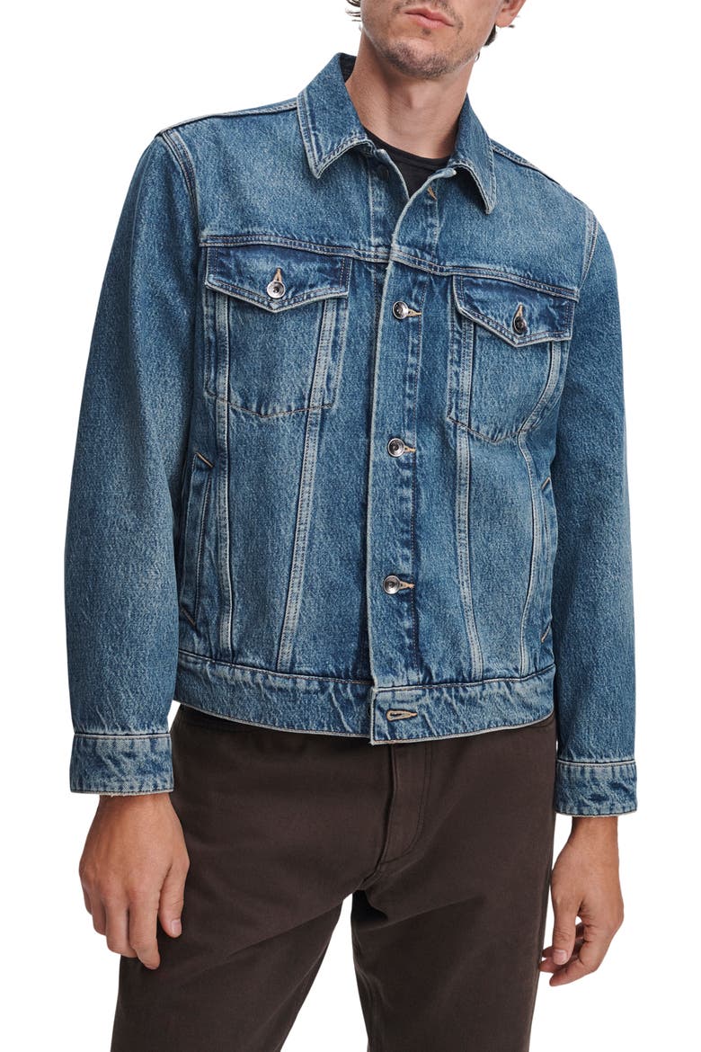 RB3 Denim Trucker Jacket, Main, color, TUDOR