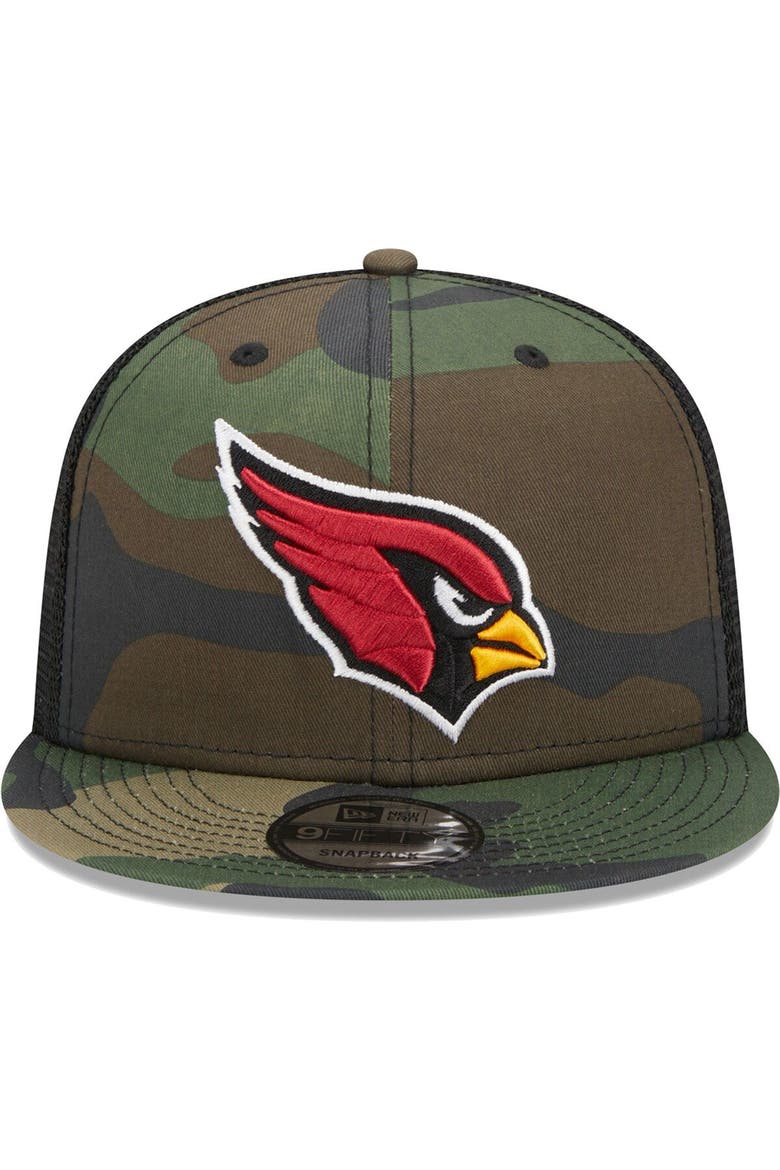 Men's New Era Camo Arizona Cardinals  Main Trucker 9FIFTY Snapback Hat, Alternate, color, Camo