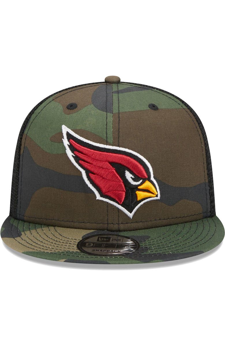 New Era Men's New Era Camo Arizona Cardinals Main Trucker 9FIFTY Snapback Hat, Alternate, color, Camo