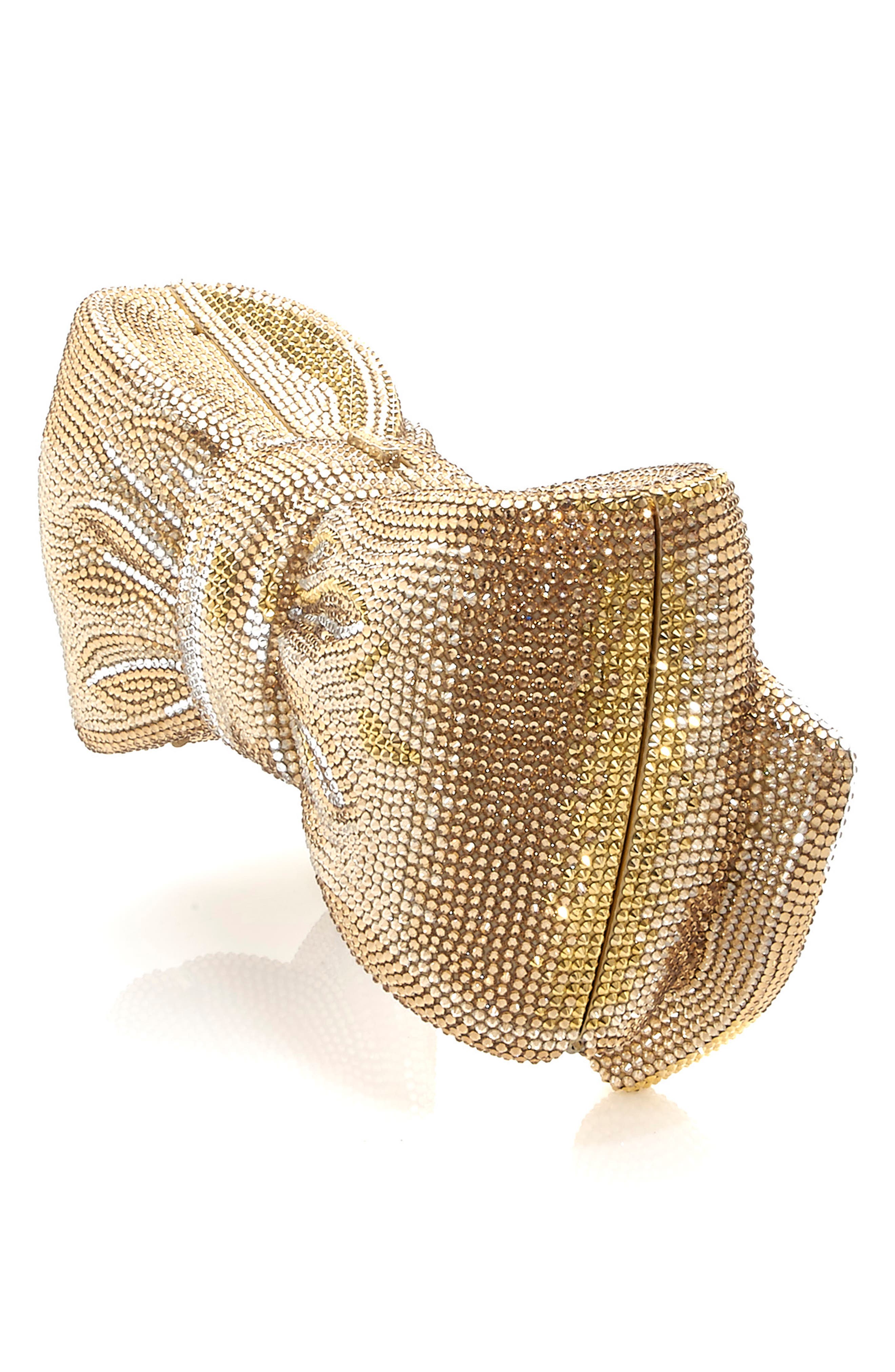 Bow Clutch, Alternate, color, GOLD