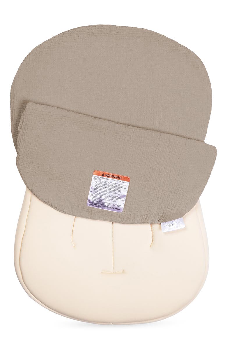 Snuggle Me Lounger Curve Muslin Cover, Alternate, color, Birch