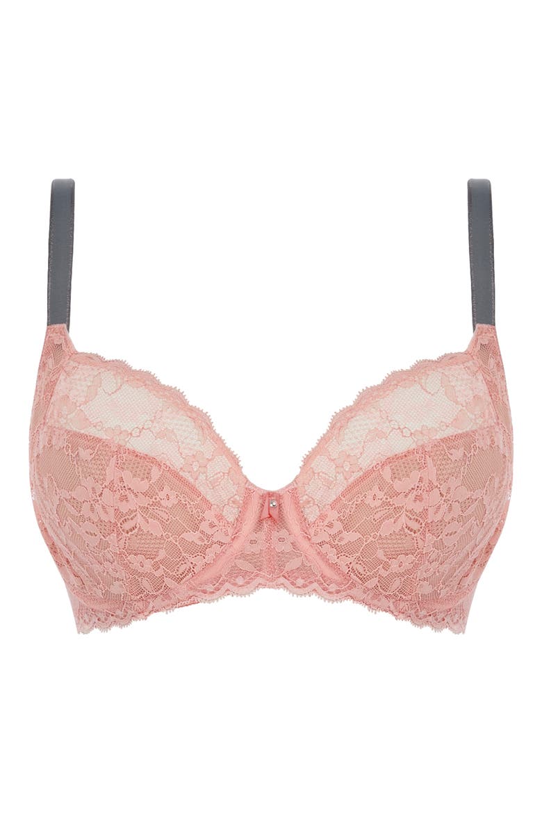 Offbeat Underwire Side Support Bra, Alternate, color, ROSEHIP