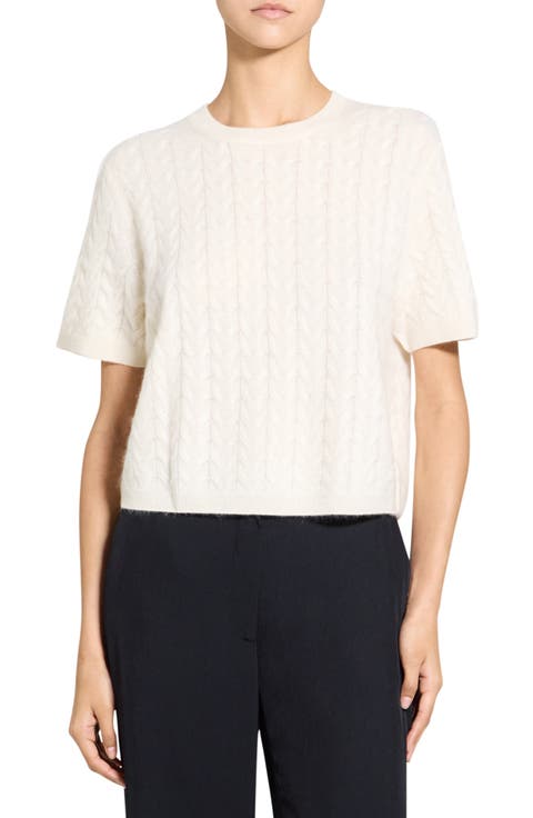 Cable Knit Crewneck Sweater