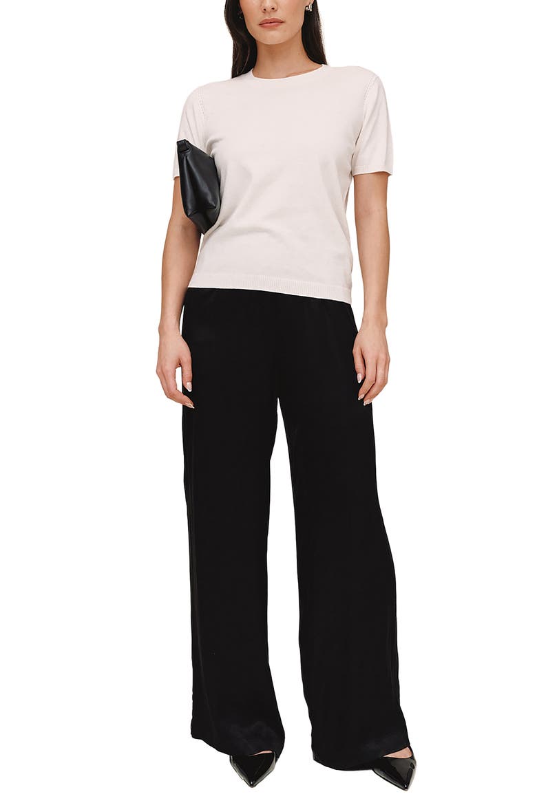 Wide Leg Pants, Alternate, color, BLACK