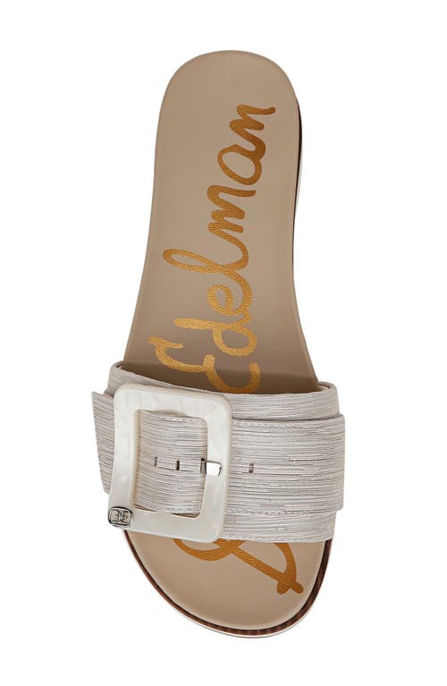 Sam Edelman Ariane Platform Slide Sandal In Silver