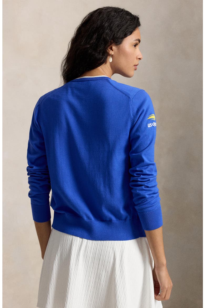 US Open® Collection Cotton Cardigan, Alternate, color, BLUE