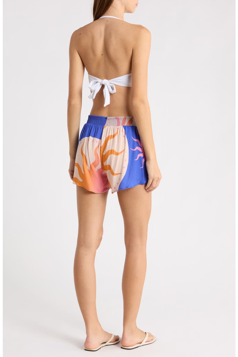 Blissful Cover-Up Shorts, Alternate, color, OPEN BLUE