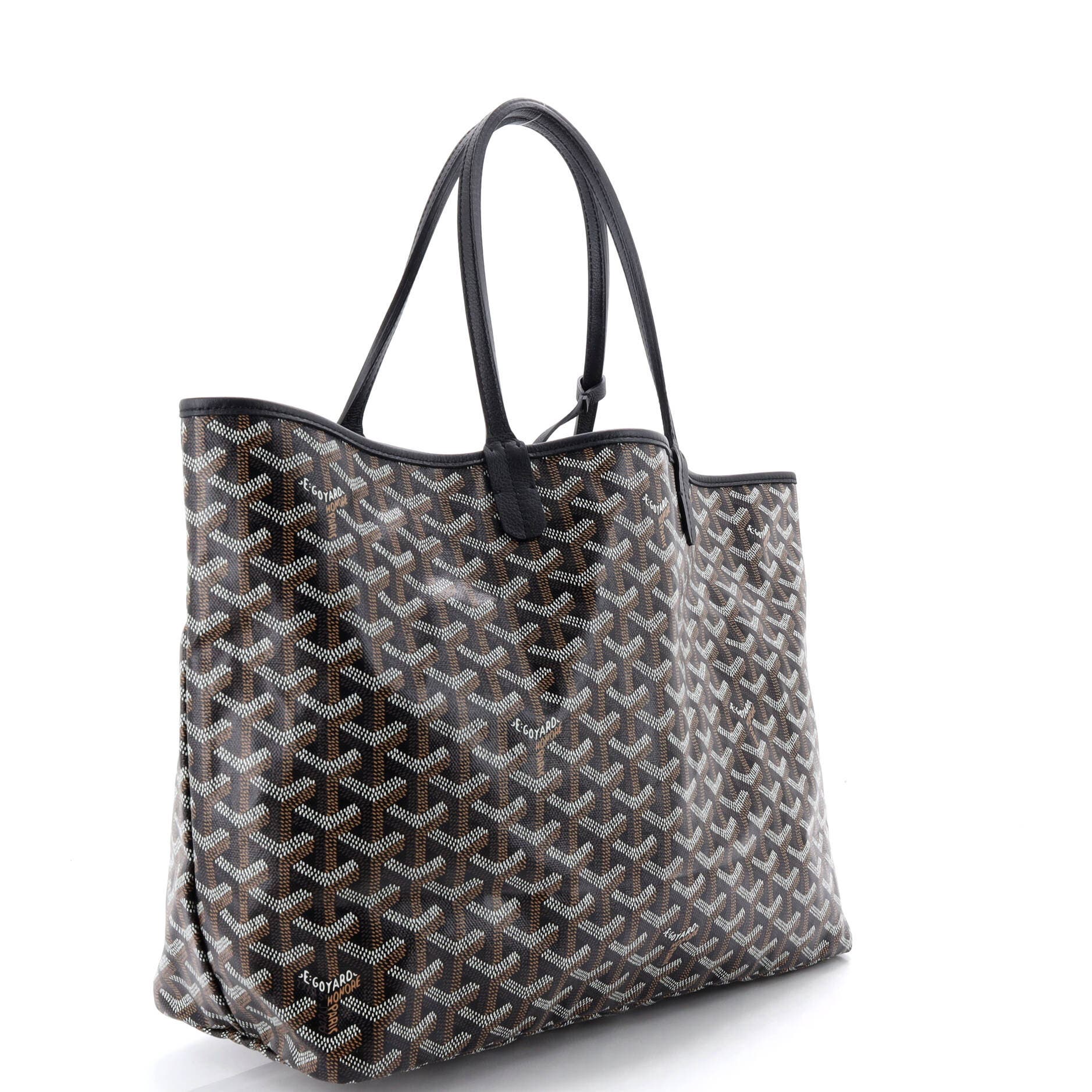 Pre-Owned Goyard Saint Louis Tote Coated Canvas PM, Alternate, color, Black