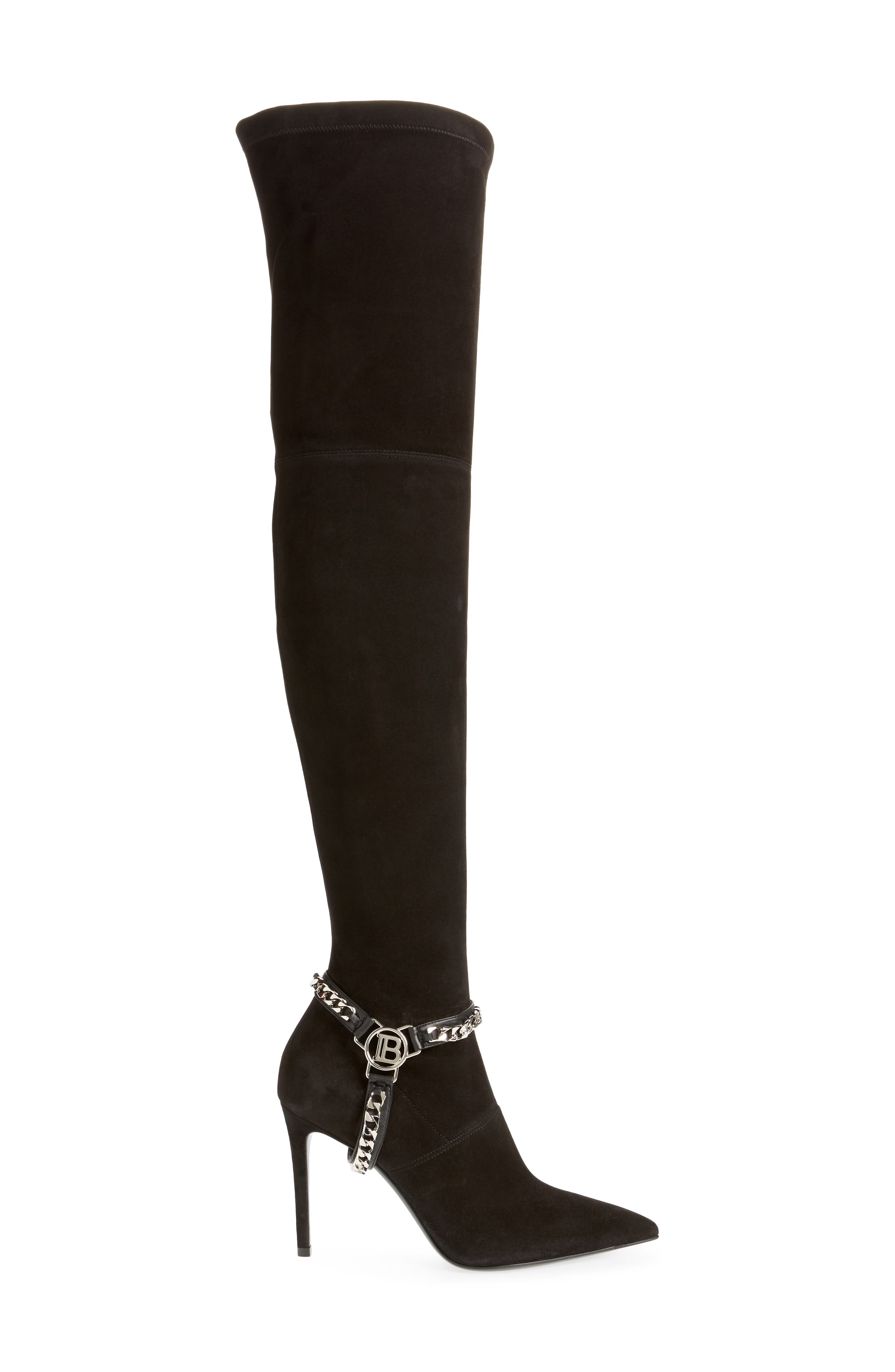 Balmain Onelya Over the Knee Boot, Alternate, color, 