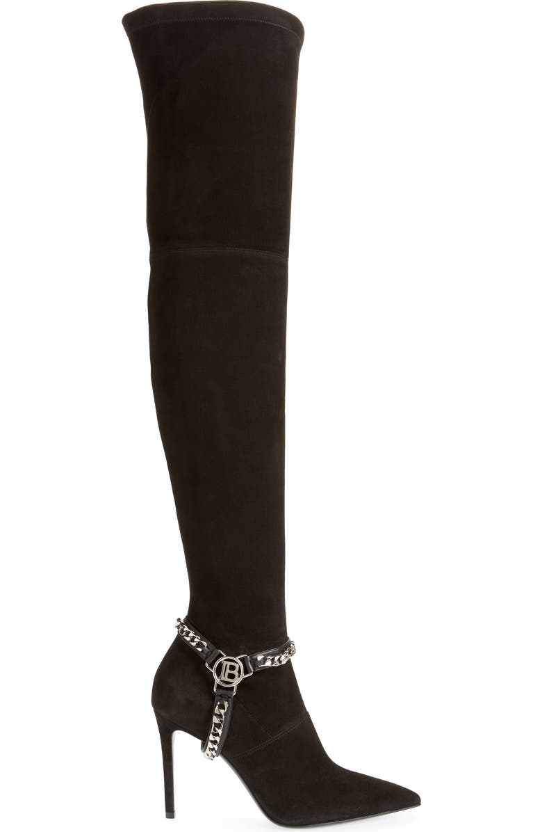 Balmain Onelya Over the Knee Boot, Alternate, color,