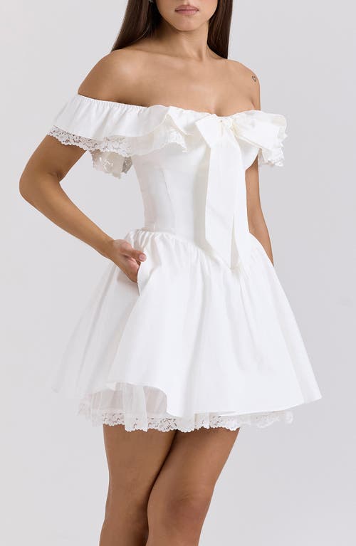 HOUSE OF CB HOUSE OF CB JAIDE OFF THE SHOULDER MINIDRESS 