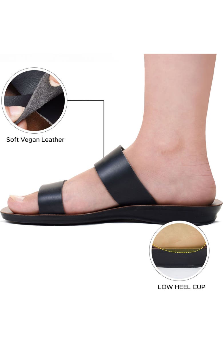 AEROSOFT Ella Comfort Flat, Alternate, color, Black