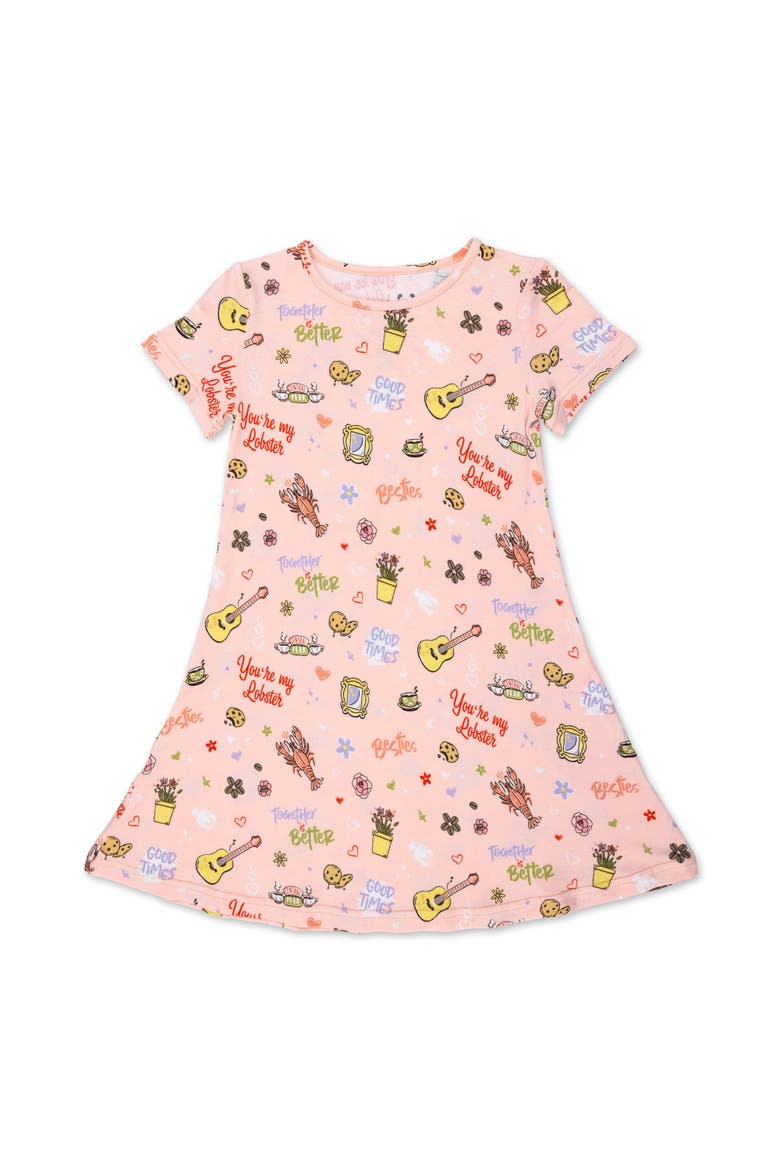 Kids' Friends You're My Lobster Short Sleeve Dress, Main, color, Friends: My Lobster