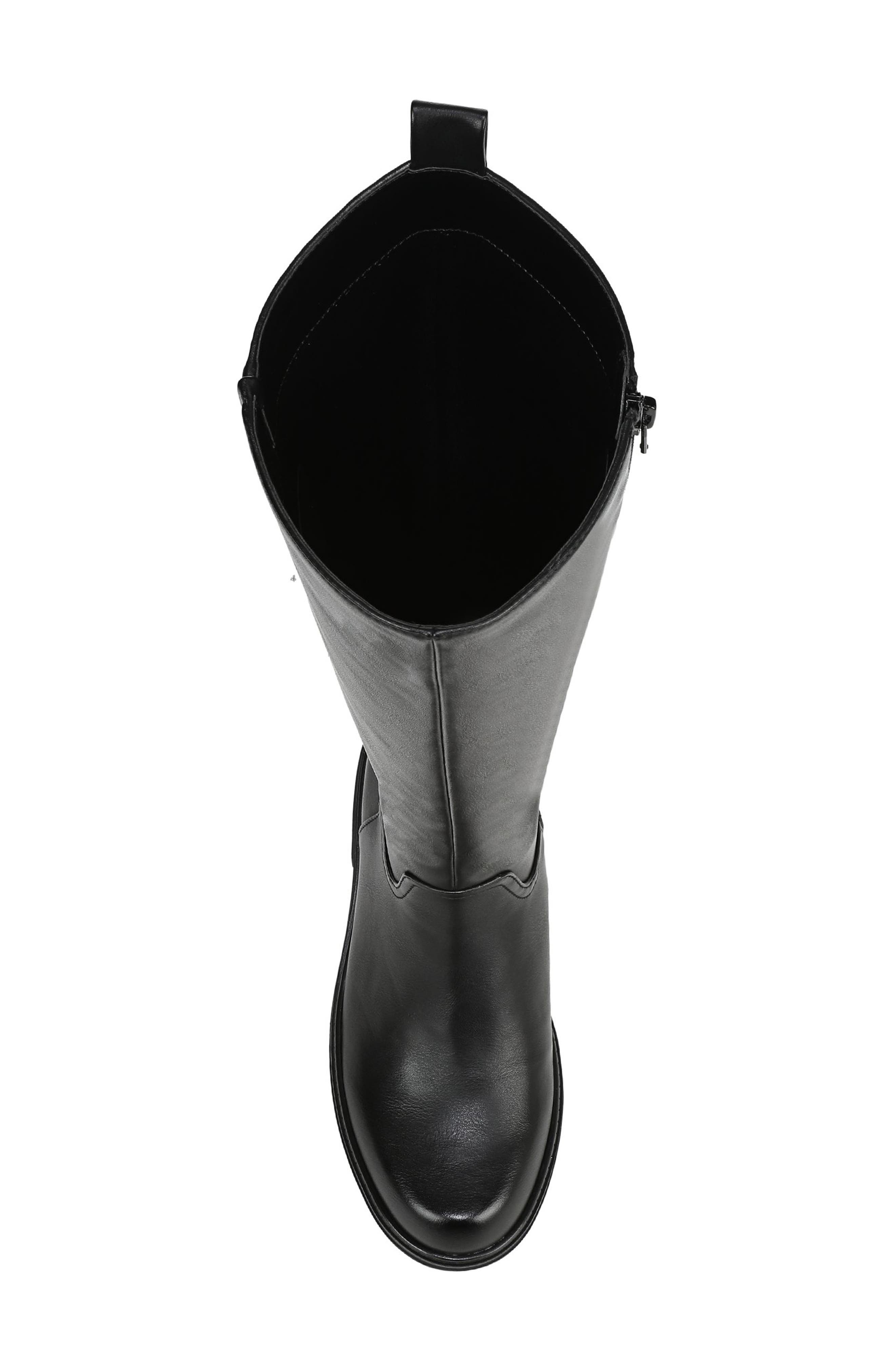 Naturalizer Lennox Knee High Boot, Alternate, color, Black Faux Leather