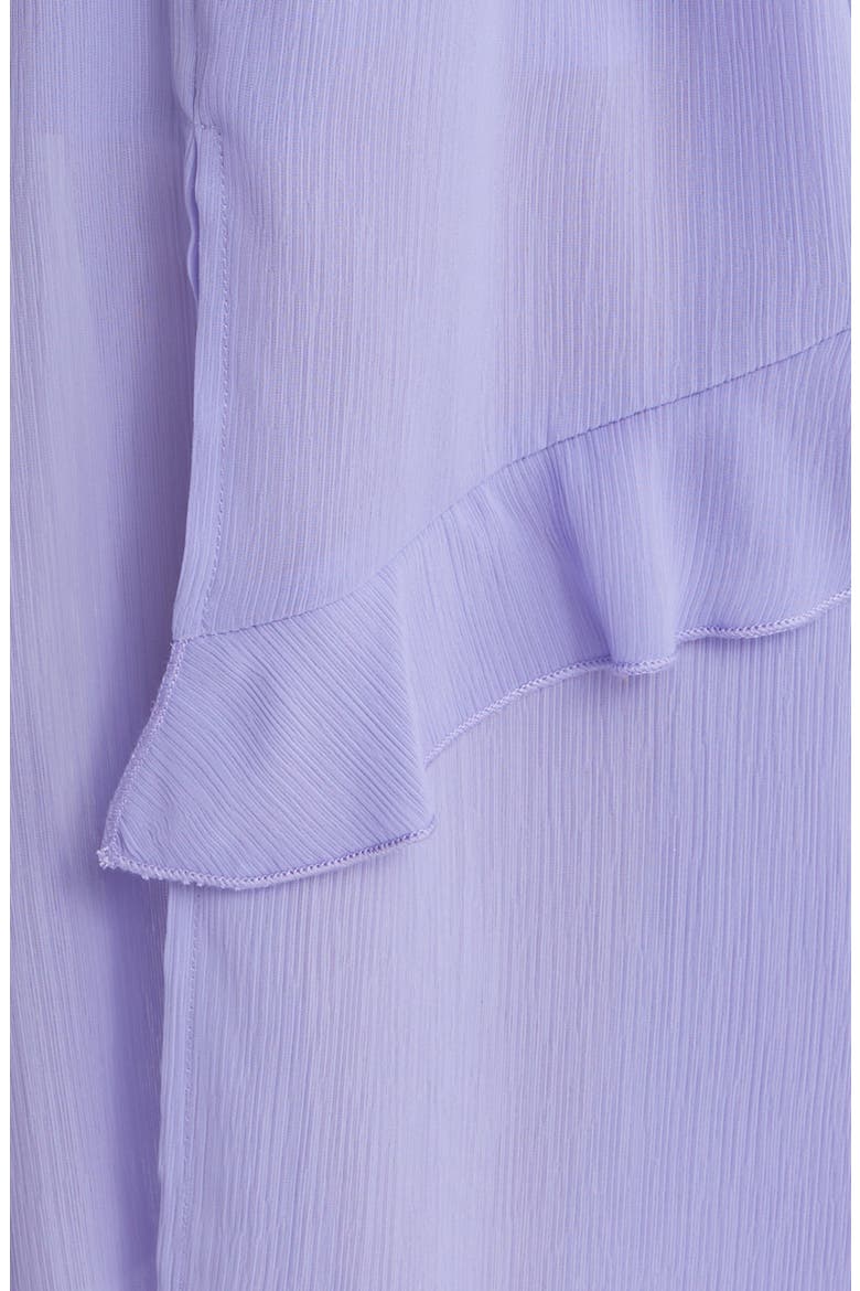Ruffle Strapless Georgette Dress, Alternate, color, LILAC