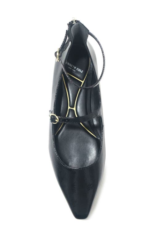 Kenneth Cole Nolita Ankle Strap Mary Jane Flat In Black