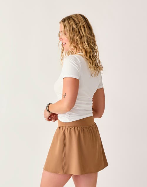 Carve Designs Vega Rib Tee In Brown