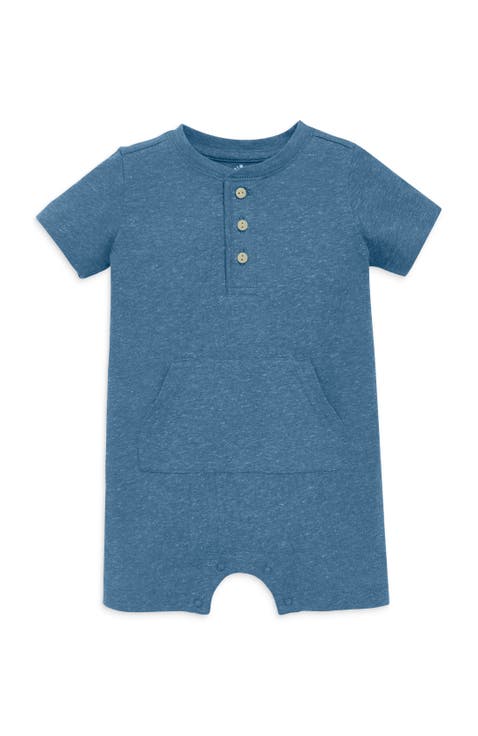 Baby Heathered Henley Shortie