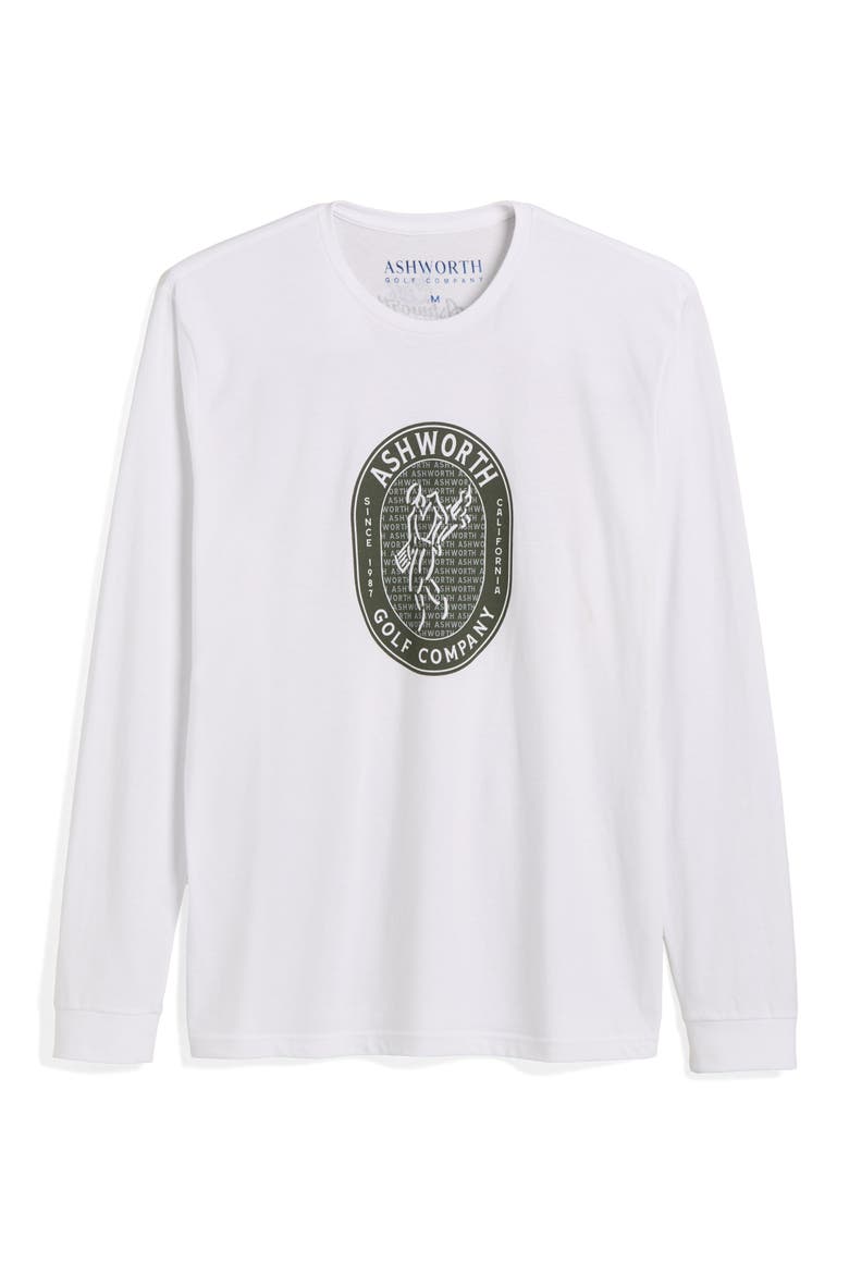 LS Golfman Badge Tee, Main, color, White
