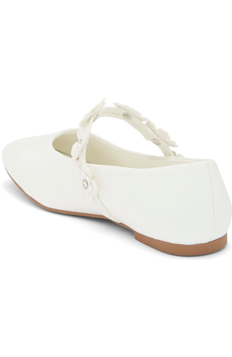 NORDSTROM RACK Kids' Melody Flower Mary Jane Flat, Alternate, color, White